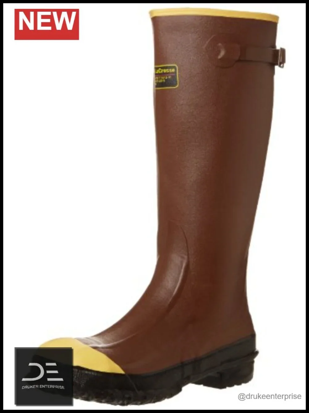 Waterproof Insulated Steel Toe Work Boots Slip-Resistant Men's Pull-On